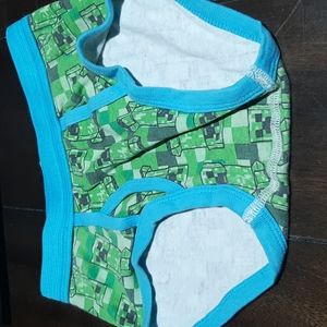 🖤10/$10 Minecraft Briefs Creepers Size 8 Excellent condition